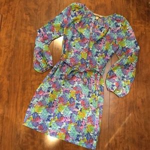 Presley Sky-Pretty Floral button front dress. Sz M